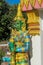 Thai Buddhist Temple Guardian Giant Suriyaphob green statue