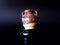 Thai ceramics, `Sawankhalok` Small ring handled jars, Brown glaze pottery jar let or Monochrome pottery Jarlet wood stand in dark