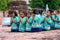 Thai children pay respect by Wai
