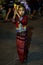 Thai children people group band show traditional dancing culture of Lanna for travelers at Thanon Khon Muan Night market or