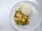 Thai Crab Curry Recipe - The fired curry shrimp and squid, mix seafood with mix vegetable. Phat phong kari in Thai, Thai Food.