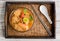 Thai cuisine Tom Yum Goong with instant noodle