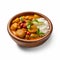 Thai Curry And Rice In Photorealistic Style: Nintencore, Cranberrycore, Sony 8k