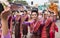 Thai dance at traditional candle procession festival of Buddha