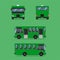 Thai dark green bus transport car vehicle driver fare passenger autobus omnibus coach rail bench chair stool armchair seat