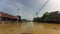 Thai deep river, floating market.