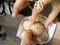 Thai dessert, , Khanom Krok Desserts made from coconut milk