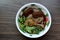 Thai duck noodle soup a popular Thai street food