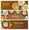 Thai food banner template