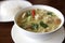 Thai food chicken green curry with rice