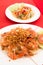 Thai food cuisine fresh exotic fried shrimp delicacy