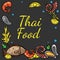 Thai food octopus lime fish dish