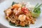 Thai food padthai fried noodle with shrimp, local food