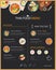 Thai food restaurant menu template flat design