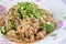 Thai food, Spicy minced pork salad