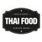 Thai food vintage sign stamp