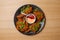 Thai Fried Chicken with dip and ketchup served in dish isolated on table top view bangladeshi food