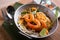Thai fried noodles with prawn (Pad Thai), Thailand popuplar cuisine