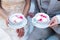 Thai Glutinous Rice Balls in Sugar Syrup Tang Yuan in white and pink, representing love, happiness, luck and wealth. Bride and