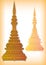 Thai Golden crown vector