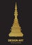 Thai Golden crown vector