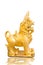 Thai golden lion statue