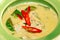 Thai green curry soup