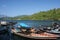 Thai longtail boats in dam