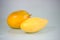 Thai mango - juicy fruit - white background