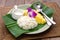 Thai mango sticky rice, khao niaow ma muang