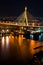 Thai Mega Sling Bridge in Thailand,Vertical.