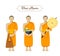 Thai monks collections