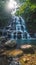 Thai nature wonder Namtok Salatdai waterfall in Nakhon Nayok, Thailand