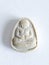 Thai old buddha amulet on white