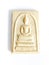 Thai old buddha amulet on white