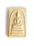 Thai old buddha amulet on white