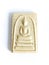 Thai old buddha amulet on white