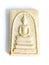 Thai old buddha amulet on white