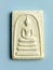 Thai old buddha amulet on white