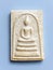 Thai old buddha amulet on white