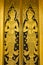 Thai painting color gold door ,