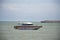 Thai people driving speed boat floating in the sea at Ban Pae beach in Rayong, Thailand