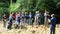 Thai people volunteer make salt licks for animals eat at PanoenThung forest