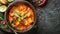 Thai Red Curry With Vegetables in a Bowl