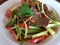 Thai roasted beef Salad: Yam Nuea