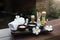 Thai spa massage compress balls and salt spa objects