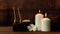 Thai spa massage. Spa treatment cosmetic beauty. Therapy aromatherapy for care body women
