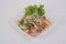 Thai spicy salad seafood with vermicelli, Thai food Yummy Vermicelli with shrimp