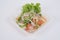 Thai spicy salad seafood with vermicelli, Thai food Yummy Vermicelli with shrimp