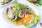 Thai Spicy Seafood Salad with vermicelli salad food thai style